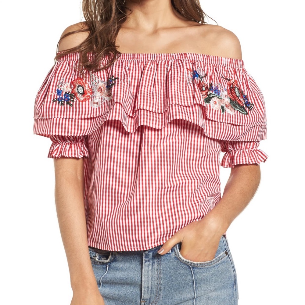 Lost + Wander off the shoulder top